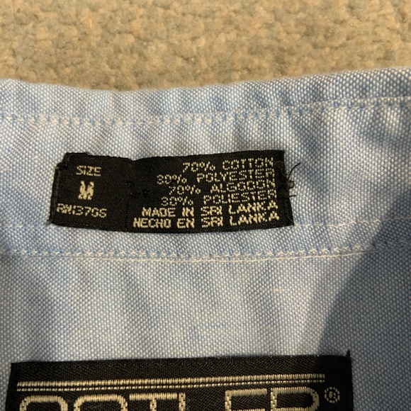 Cotler Light Baby Blue Long Sleeve Button Down Shirt - Picture 4 of 4